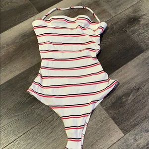 Fun lace up back body suit